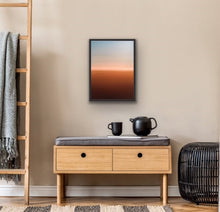 Load image into Gallery viewer, Studio Brambilla Aware Winning Toronto Artist: Home Decor: I love how different colours when used together can evoke how musical harmonies would look if they were visible. Here I have used brown earth tones with light blues for the sky, separated by pure white blending into both colours. Stare at this painting for a moment and you will see and hear the serenity of the harmonics.