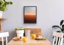 Load image into Gallery viewer, Studio Brambilla Aware Winning Toronto Artist: Home Decor: I love how different colours when used together can evoke how musical harmonies would look if they were visible. Here I have used brown earth tones with light blues for the sky, separated by pure white blending into both colours. Stare at this painting for a moment and you will see and hear the serenity of the harmonics.