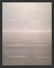 Load image into Gallery viewer, Studio Brambilla Aware Winning Toronto Artist: Home Decor: Have you ever noticed how there are days when the sky and the sea are almost the same colour? I wanted to depict that phenomenon with this painting. This is the ultimate serene and tranquil image, perfect for any room of your home to bring peace and quiet to your daily life. If you look closely at the waves you'll notice that they look three dimensional as you get lost in the atmospheric quality of the work.