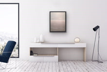 Load image into Gallery viewer, Have you ever noticed how there are days when the sky and the sea are almost the same colour? I wanted to depict that phenomenon with this painting. This is the ultimate serene and tranquil image, perfect for any room of your home to bring peace and quiet to your daily life. If you look closely at the waves you'll notice that they look three dimensional as you get lost in the atmospheric quality of the work. Studio Brambilla Aware Winning Toronto Artist: Home Decor: