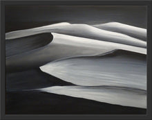 Load image into Gallery viewer, Studio Brambilla Aware Winning Toronto Artist: Home Decor: Although I love colour, sometimes the essence of an image is best seen in black and white. I love the undulations of sand dunes and the different shadows they cast as the sun moves across the sky. Sure, they are usually a sandy brown, but take a look at how the black and white image allows you to see the subtle movements that you would otherwise not notice. A very unique piece that is a conversation starter.