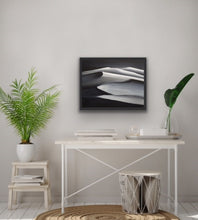 Load image into Gallery viewer, Studio Brambilla Aware Winning Toronto Artist: Home Decor: Although I love colour, sometimes the essence of an image is best seen in black and white. I love the undulations of sand dunes and the different shadows they cast as the sun moves across the sky. Sure, they are usually a sandy brown, but take a look at how the black and white image allows you to see the subtle movements that you would otherwise not notice. A very unique piece that is a conversation starter.
