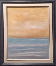 Load image into Gallery viewer, Studio Brambilla Aware Winning Toronto Artist: Home Decor: It's a hot day and the shimmering golden sky welcomes you to take a dip into the refreshing blue water. A peaceful image that will fit in virtually any décor regardless of wall colour.
