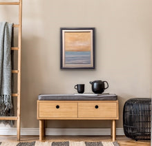 Load image into Gallery viewer, Studio Brambilla Aware Winning Toronto Artist: Home Decor: It's a hot day and the shimmering golden sky welcomes you to take a dip into the refreshing blue water. A peaceful image that will fit in virtually any décor regardless of wall colour.