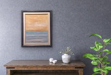 Load image into Gallery viewer, Studio Brambilla Aware Winning Toronto Artist: Home Decor: It&#39;s a hot day and the shimmering golden sky welcomes you to take a dip into the refreshing blue water. A peaceful image that will fit in virtually any décor regardless of wall colour.
