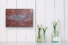 Load image into Gallery viewer, Studio Brambilla Aware Winning Toronto Artist: Home Decor: From my Topography Series. Here we are looking down on some very interesting terrain that reminds me of a tapestry...thus the title. There are so many interlocking colours in this work that it looks like threads. A really unique piece.