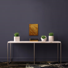 Load image into Gallery viewer, Studio Brambilla Aware Winning Toronto Artist: Home Decor: From my Topography Series, this glowing gold painting is my view of looking down on a beautiful mountain range reflecting the sun. You can see the peaks and the valleys.