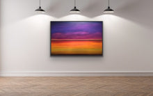 Load image into Gallery viewer, Studio Brambilla Aware Winning Toronto Artist: Home Decor: This is a surreal and minimalistic view of the beautiful colours that exist above and below the horizon. It creates an atmospheric and ethereal image for you to use to meditate, relax and dream.