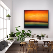 Load image into Gallery viewer, Studio Brambilla Aware Winning Toronto Artist: Home Decor: How did our prehistoric ancestors see their world? For them the horizon was their TV set. The colours of the sky and water were constantly changing and they knew not why. I try to evoke how they felt while looking at these spectacles. Minimalist, atmospheric, ethereal and surrealistic.