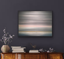 Load image into Gallery viewer, Studio Brambilla Aware Winning Toronto Artist: Home Decor: A winter day on a frozen lake up North. A very soft but calming image that helps you get lost in the tranquility of the image. Let your mind relax and go there for peace and calm.