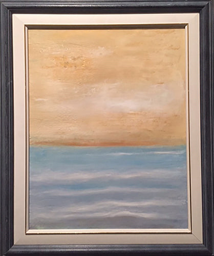 Studio Brambilla Aware Winning Toronto Artist: Home Decor: It's a hot day and the shimmering golden sky welcomes you to take a dip into the refreshing blue water. A peaceful image that will fit in virtually any décor regardless of wall colour.