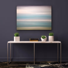 Load image into Gallery viewer, Studio Brambilla Aware Winning Toronto Artist: Home Decor: This peaceful and tranquil  colour field painting is sold but available for commission. See the How to Commission a Painting tab.   30&quot;x40&quot; Oil on Canvas with black floating frame.

