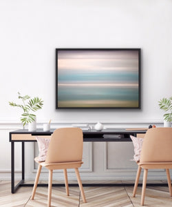 Studio Brambilla Aware Winning Toronto Artist: Home Decor: This peaceful and tranquil  colour field painting is sold but available for commission. See the How to Commission a Painting tab.   30"x40" Oil on Canvas with black floating frame.
