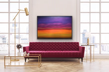 Load image into Gallery viewer, Studio Brambilla Aware Winning Toronto Artist: Home Decor: This is a surreal and minimalistic view of the beautiful colours that exist above and below the horizon. It creates an atmospheric and ethereal image for you to use to meditate, relax and dream.
