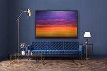 Load image into Gallery viewer, Studio Brambilla Aware Winning Toronto Artist: Home Decor: This is a surreal and minimalistic view of the beautiful colours that exist above and below the horizon. It creates an atmospheric and ethereal image for you to use to meditate, relax and dream.
