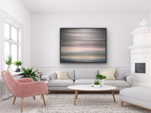 Studio Brambilla Aware Winning Toronto Artist: Home Decor: A winter day on a frozen lake up North. A very soft but calming image that helps you get lost in the tranquility of the image. Let your mind relax and go there for peace and calm.