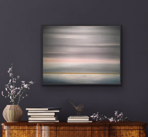 Studio Brambilla Aware Winning Toronto Artist: Home Decor: A winter day on a frozen lake up North. A very soft but calming image that helps you get lost in the tranquility of the image. Let your mind relax and go there for peace and calm.