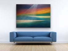 Load image into Gallery viewer, Studio Brambilla Aware Winning Toronto Artist: Home Decor:The majesty of Lake Huron is captured here is a commission I did for a couple who lives on the shore of Huron. They tell me that the lake quite often replicates my painting. Reality imitating art for sure. This image provides multiple horizon lines to keep the viewer engaged so the painting is always fresh.
